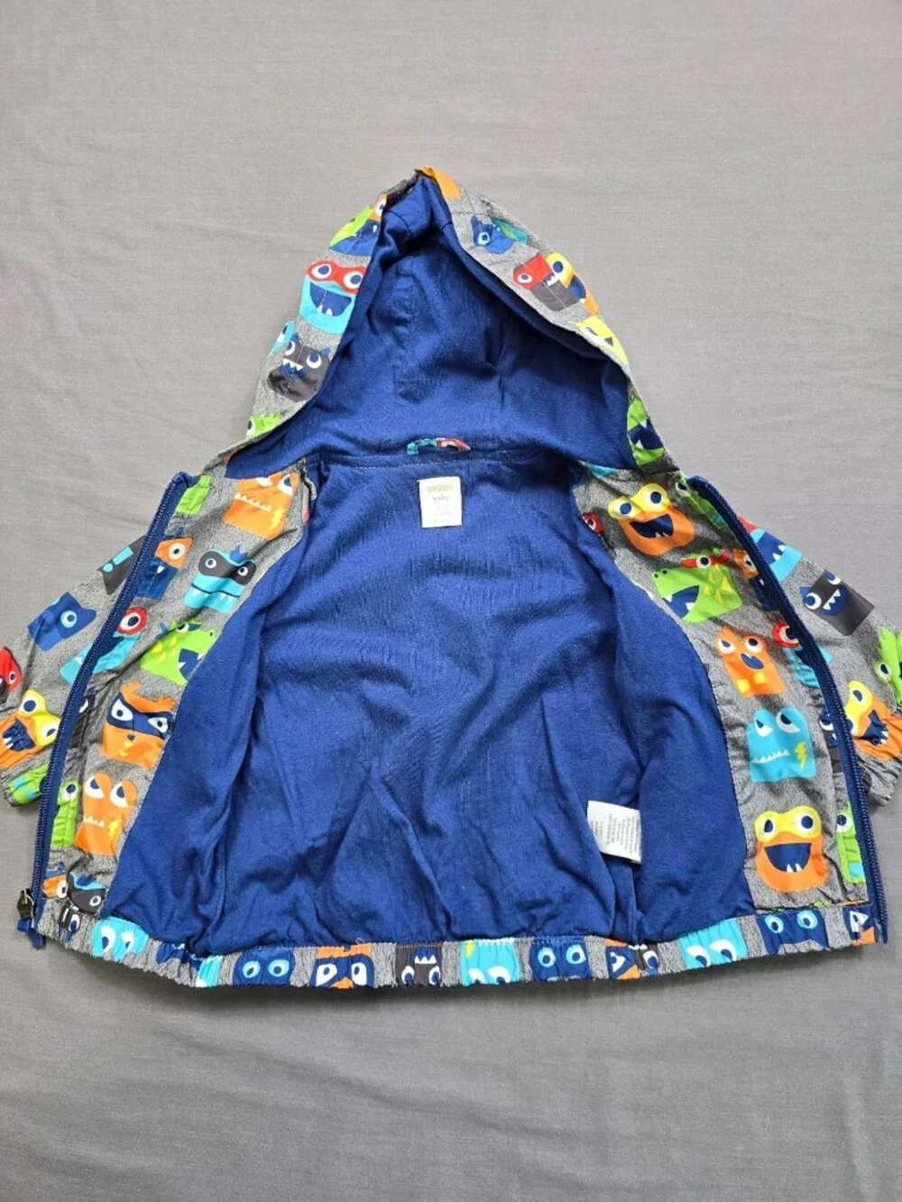 Gymboree 6-12 Months Lil Monster Baby Hoodie Jacket Lightweight